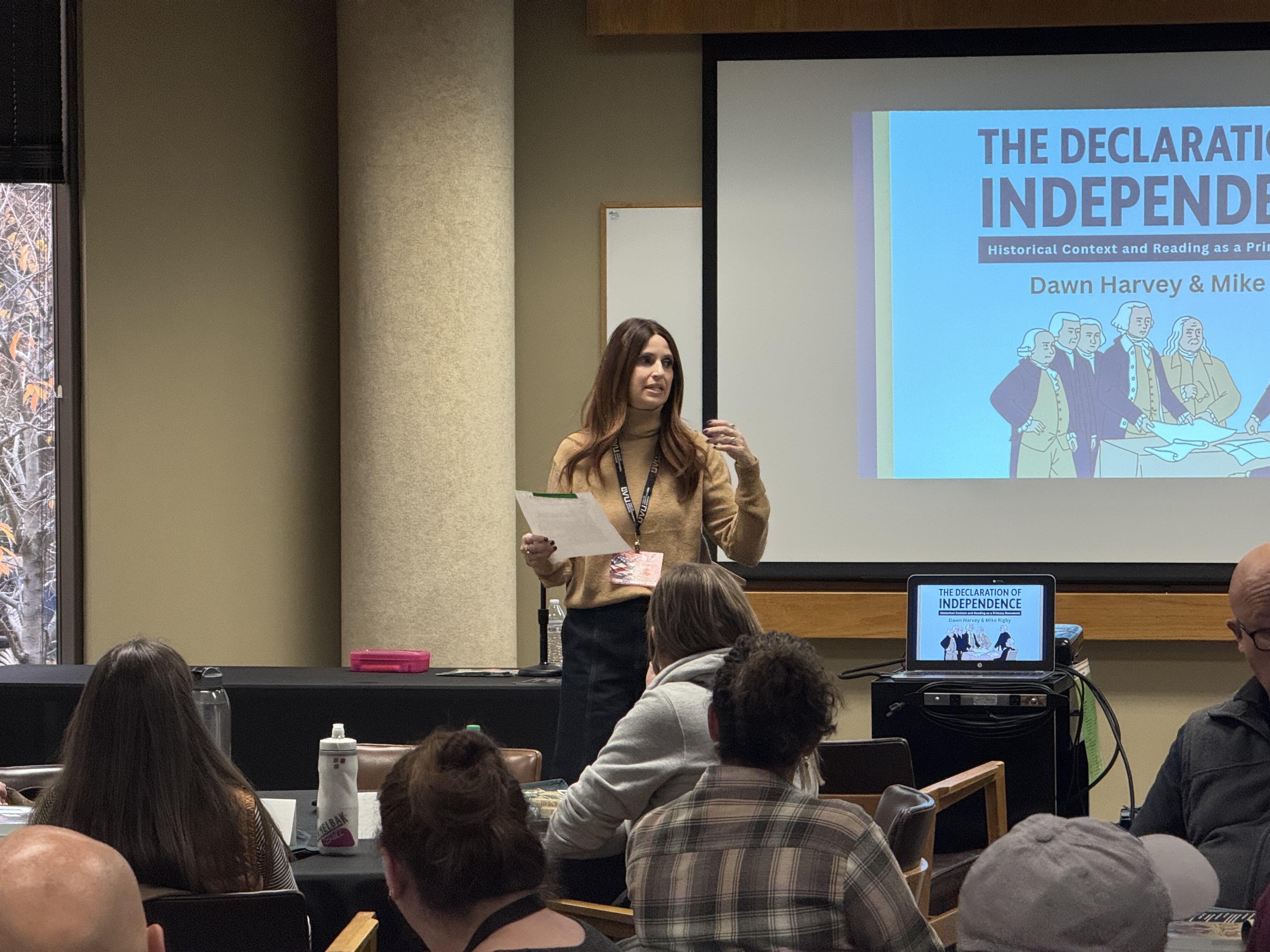 Dawn teaching We the People program