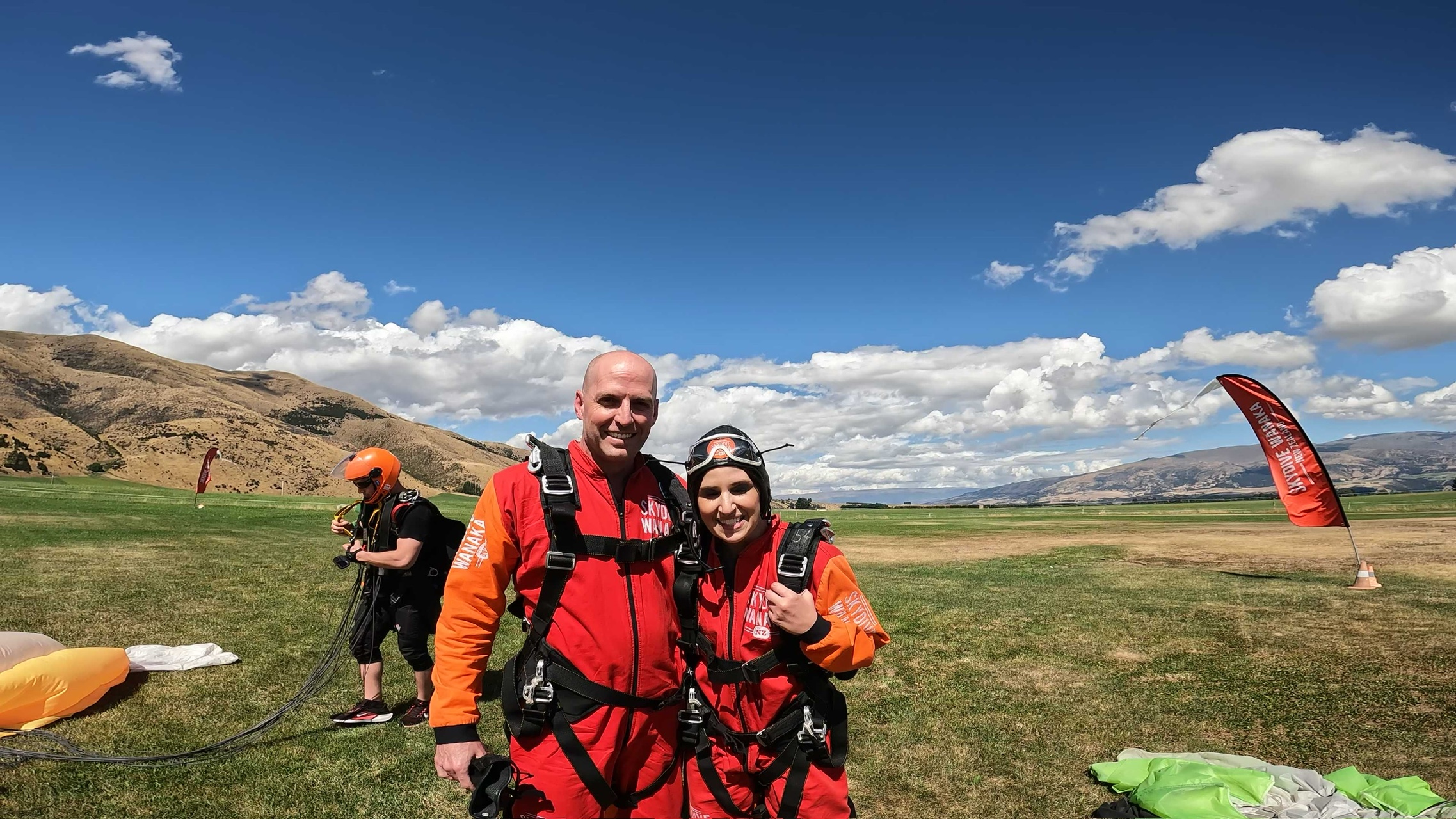 Sky diving near Wanaka, New Zealand